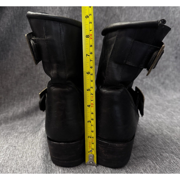 Old Gringo Boot Star Wome's Black Biker Engineer Cowboy Size 7.5B - Picture 8 of 13